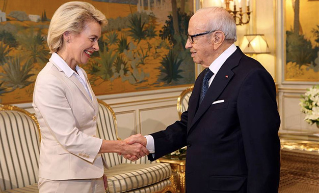 Caid-Essebsi-et-Ursula-Van-Der-Leyne
