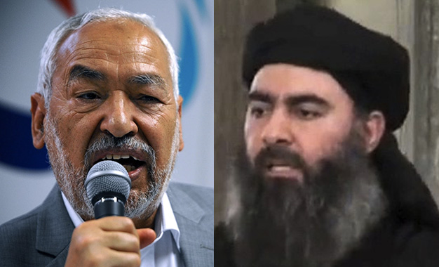 Rached-Ghannouchi-et-Abou-Baker-Al-Baghdadi
