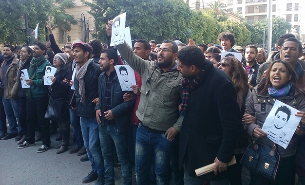 Diplômés chomeurs marche Tunis