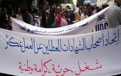 Les chômeurs menacent d’installer des «potences» à la Kasbah !