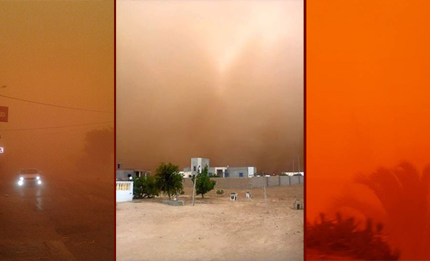 SUD TUNISIE- Tempêtes sable