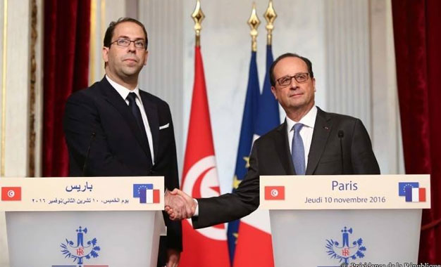youssef-chahed-francois-hollande