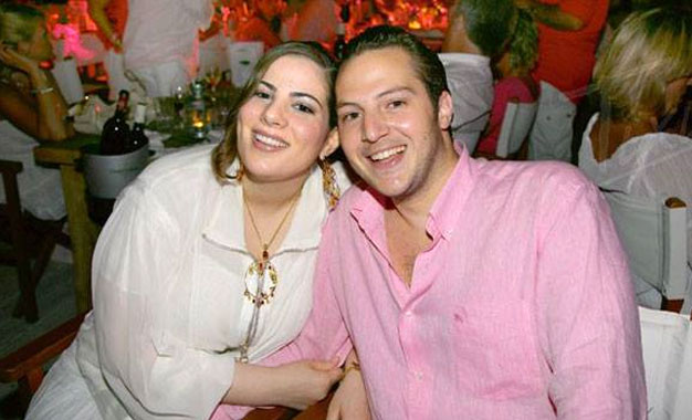 Sakhr El-Materi et son épouse Syrine Ben Ali.