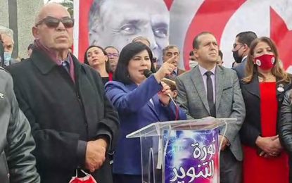 Abir Moussi, leader de fait de l’opposition tunisienne