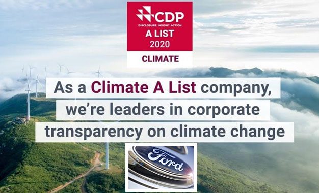 Ford distinguée pour sa stratégie en matière de développement durable