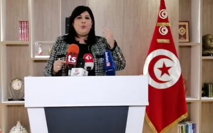 Abir Moussi annonce un sit-in ouvert du PDL devant le siège de l’Union des Oulémas musulmans à Tunis