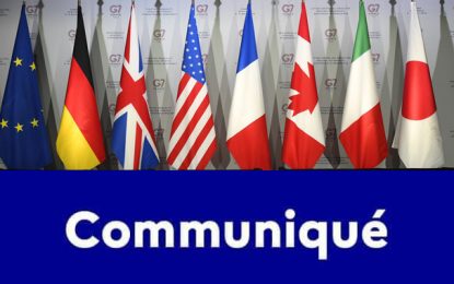 G7-Tunisie : Communiqué conjoint des Chefs de Mission