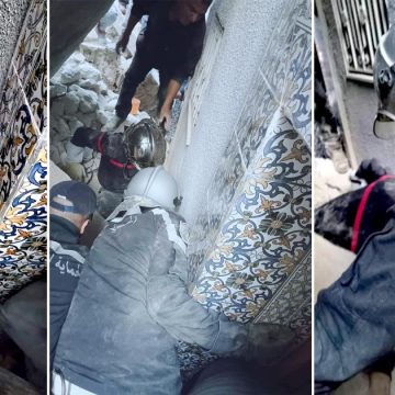 الحفصية بالمدينة العتيقة: انهيار مبنى من جراء الأمطار و انقاذ شخص من تحت الأنقاض و نقله للمستشفى (فيديو)