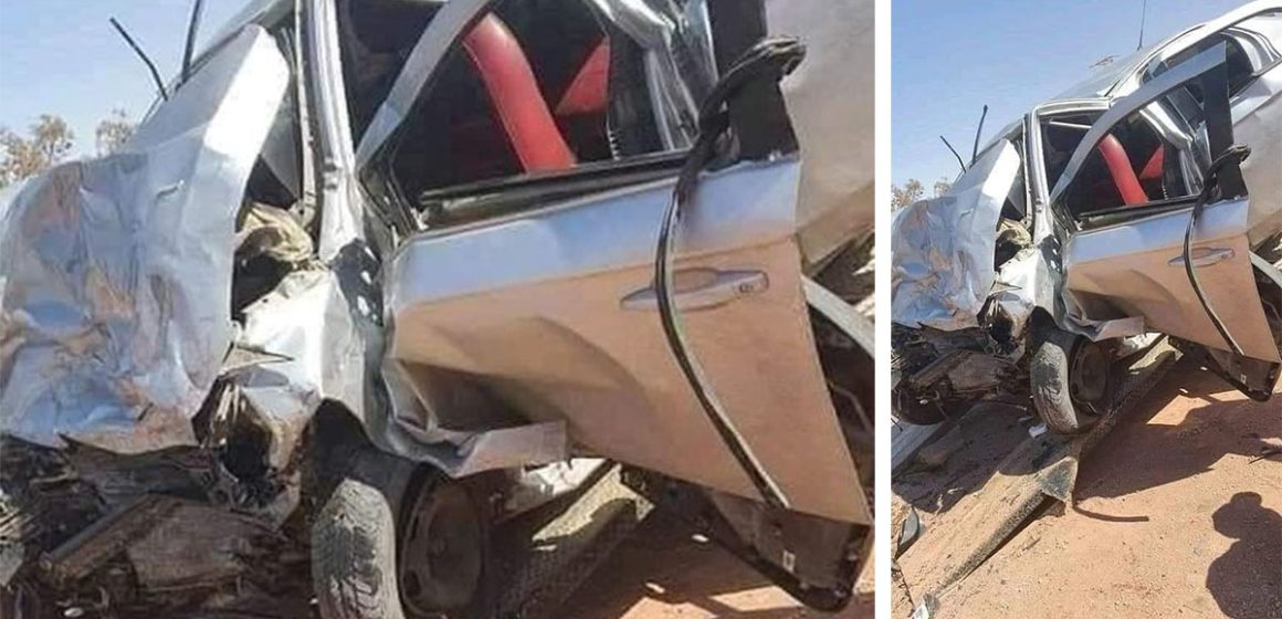 بلاغ/ مدنين: إصطدام شاحنة بسيارة ليبية أدى إلى وفاة امرأة و شاب و إصابة 4 أشخاص