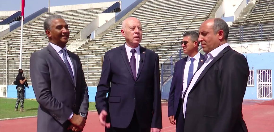 زيارة رئيس الجمهورية قيس سعيد لعدد من المنشآت الرياضية و من بينها ستاد المنزه (فيديو)