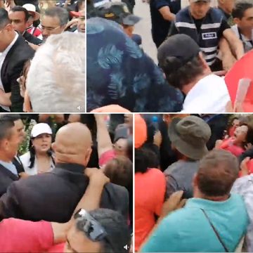 في محيط مقر الIsie ، الأمنيون يمنعون أنصار موسي من تنفيذ وقفة احتجاجية ضد استفتاء  دستور سعيد (فيديو)