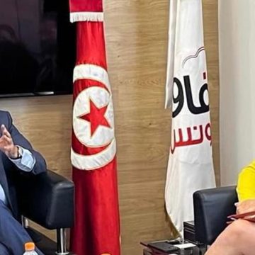 فرانشيسكي القائمة بالأعمال في سفارة الولايات المتحدة الأمريكية بتونس تلتقي بالفاضل عبد الكافي رئيس آفاق تونس