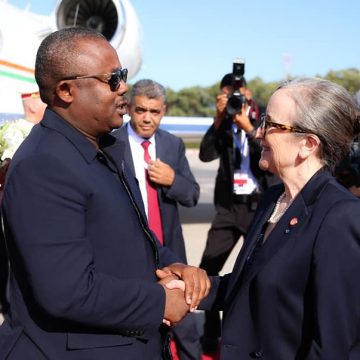 تيكاد 8: رئيسة الحكومة في استقبال رئيس جمهورية غينيا بيساو