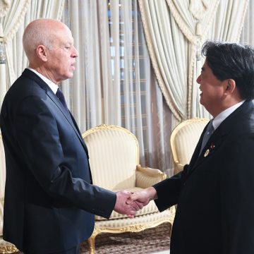تيكاد 8: الرئيس سعيد يستقبل وزير الشؤون الخارجية الياباني