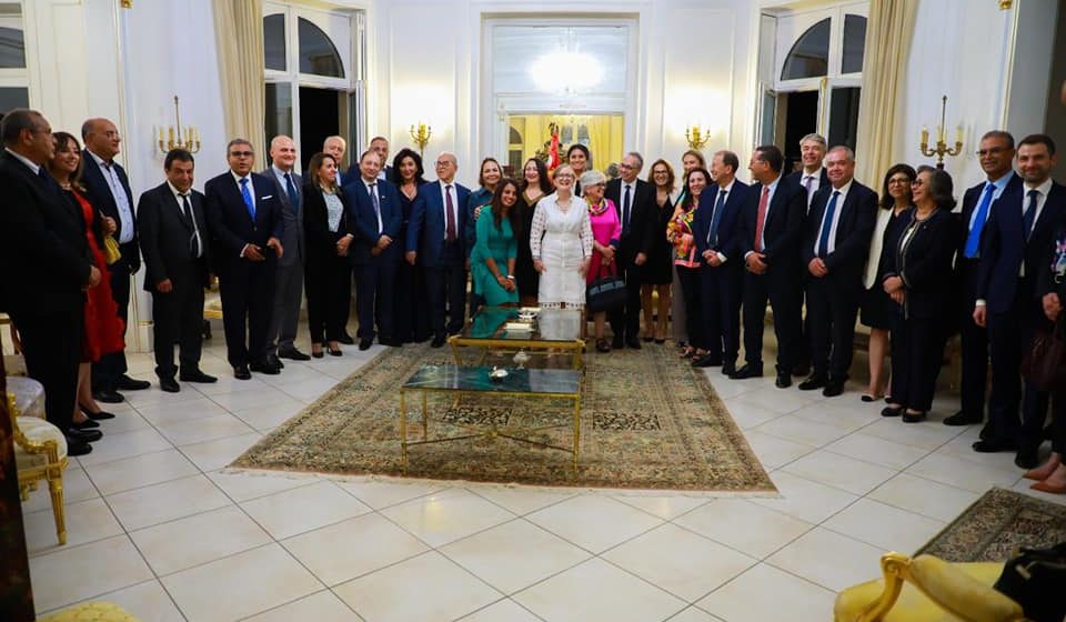 بسفارة تونس بباريس، بودن تحيي المنتخبين الحاملين للجنسيتين على نجاحهم في الاندماج بفرنسا (صور)