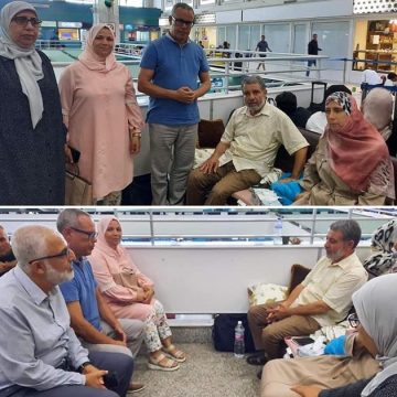 نهضويون يؤدون زيارة تضامنية للوزير الأسبق نور الدين الخادمي المعتصم بالمطار بعد منعه من السفر