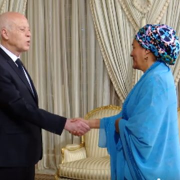 رئيس الجمهورية يلتقي نائبة الأمين العام لمنظمة الأمم المتحدة ومدير برنامج الأمم المتحدة الإنمائي (فيديو)