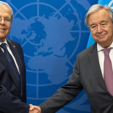 الجرندي يٌطلع الأمين العام لمنظمة الأمم المتحدة على “تقدّم تنفيذ مراحل خارطة طريق المسار التصحيحي في تونس”