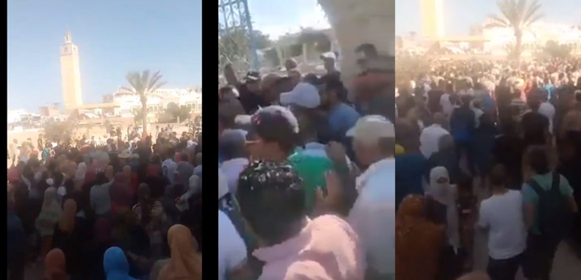 جرجيس: الأهالي يقتحمون مقر المعتمدية ويرفعون “ديقاج” في وجه والي مدنين (2 فيديو)