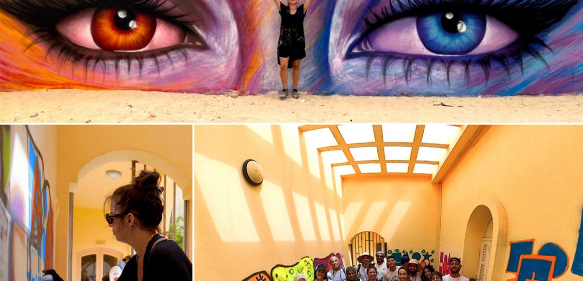 الأمريكية إليزابيث إوينج تتعاون مع فنانين تونسيين لإنشاء جداريات فنية في شوارع 3 مناطق (صور)
