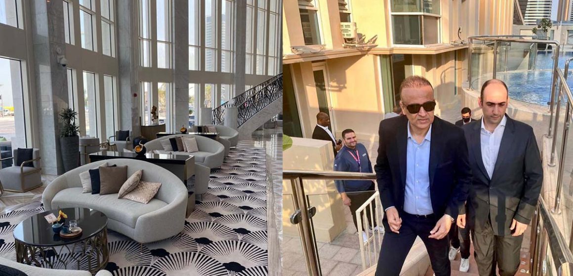 وديع الجريء في زيارة لمقر إقامة المنتخب التونسي في قطر (صور)