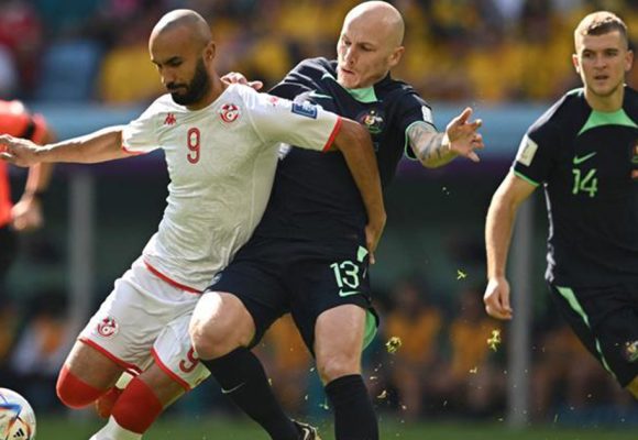 مونديال قطر: تونس تنقاد إلى الهزيمة أمام استراليا وتعقد موقفها في التأهل للدور الثاني