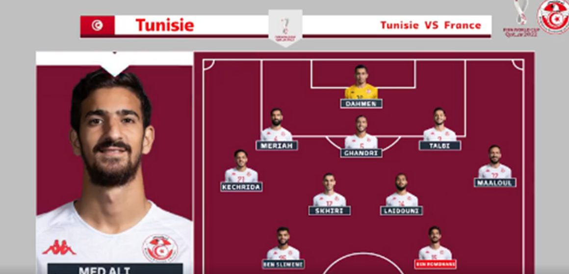 كأس العالم 2022: التشكيلة الاساسية للمنتخب الوطني التونسي امام فرنسا (فيديو)