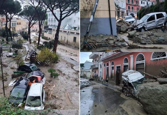 ايطاليا: بسبب الأمطار الغزيرة بجزيرة ايشيا، 13 مفقودا و أعداد الوفيات لازالت متضاربة (صور متداولة و فيديو)