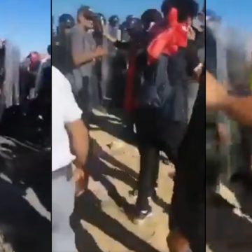 الأمن يستعمل الغاز المسيل للدموع ويمنع أهالي جرجيس من الدخول إلى جزيرة  جربة (فيديو)
