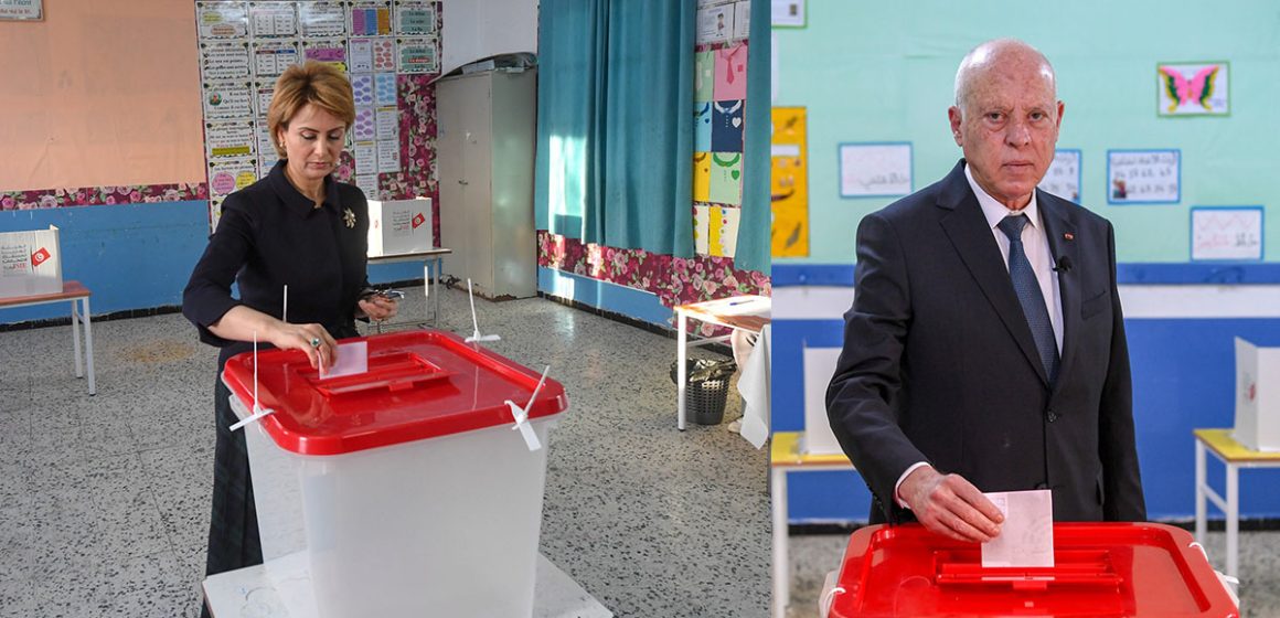 الانتخابات التشريعية: رئيس الجمهورية  وحرمه يدليان بصوتيهما (صور)