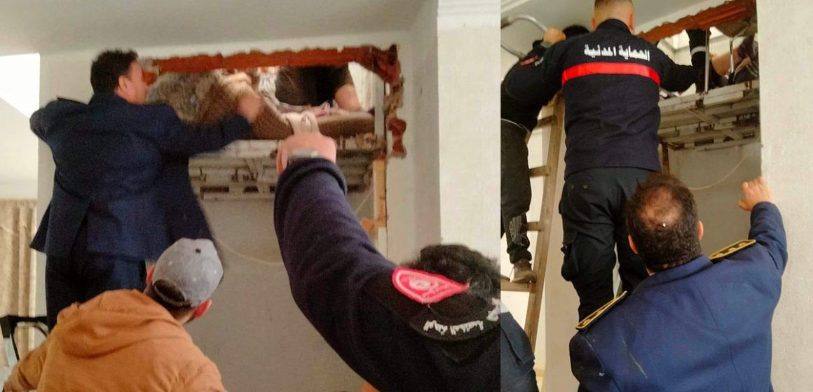 قصر هلال: الحماية تنجح في إنقاذ امرأة علقت في مصعد منزلها (صور)