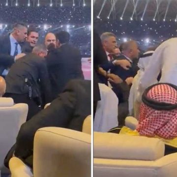 انفلات أمني وإشتباكات بالأيدي في إفتتاح بطولة كأس الخليج العربي بالعراق (فيديو)