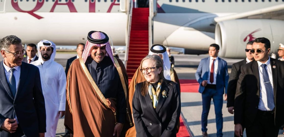 رئيسة الحكومة تستقبل رئيس مجلس الوزراء و وزير الداخلية في دولة قطر (صور)