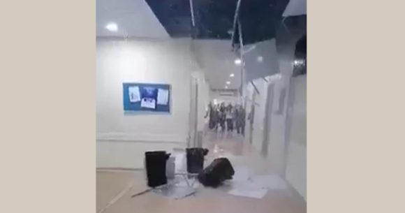 بلاغ : راج خبر انهيار سقف استعجالي بمستشفى فطومة بورقيبة بالمنستير، الولاية على الخط (فيديو)