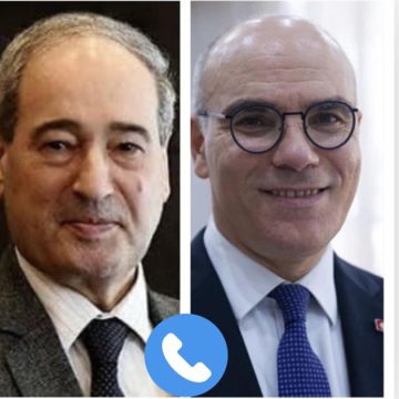 في مكالمة هاتفية بين وزير الخارجية التونسي و نظيره السوري، التركيز على عودة العلاقات إلى مسارها الطبيعي…