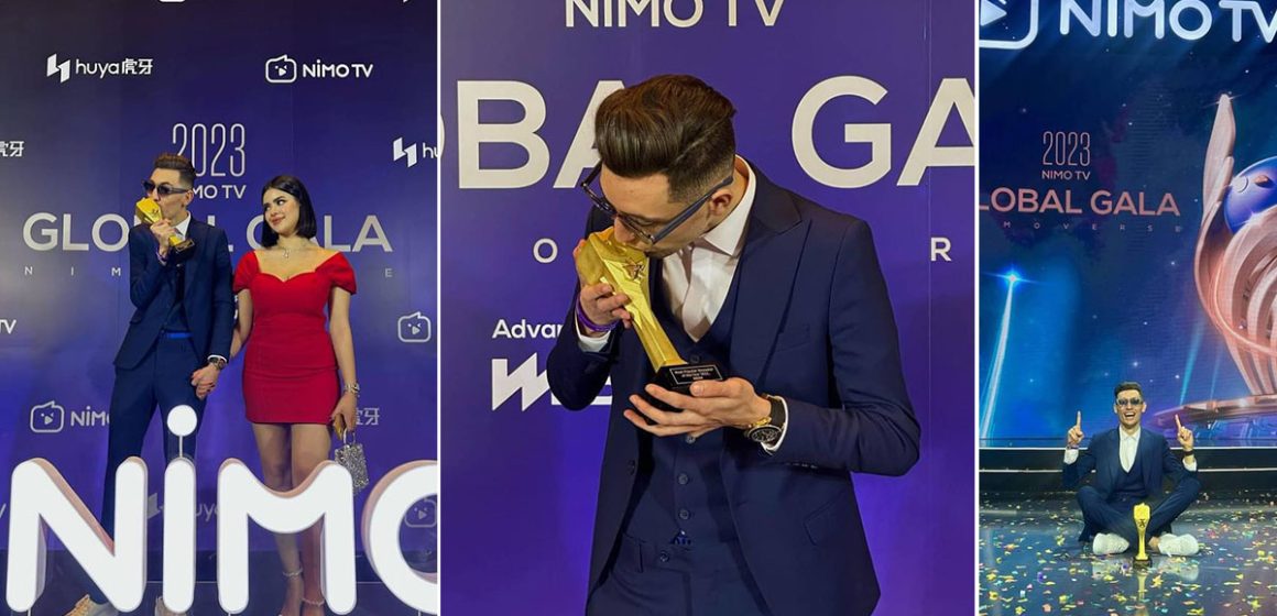 في الفيتنام، الستريمر التونسي عزيزوس يفوز بجائزة أكثر مذيع شهير لهذا العام في منصة Nimo TV عربي (صور)