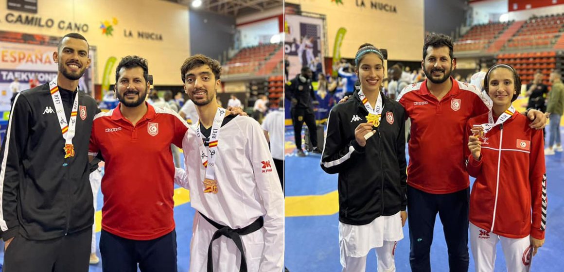 دورة اسبانيا الدولية G1: المنتخب الوطني للتايكواندو يتوج ب4 ميداليات و افضل حكمة للدورة تونسية