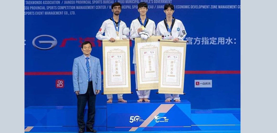 بطولة القراند سلام الصين 2023 الف مبروك فضية عالمية للبطل الأولمبي خليل الجندوبي