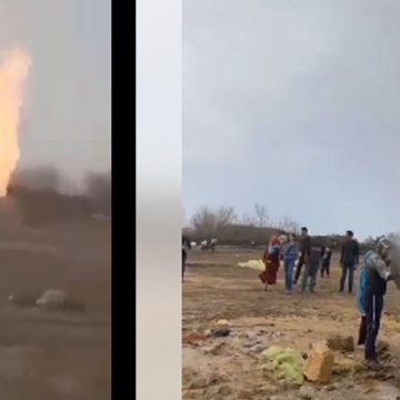 لجنة وطنية فنية تحل بالمنستير لمعاينة البئر التي تم حفرها في بوعثمان و بعد تدفق المياه اشتعلت النيران (فيديو)