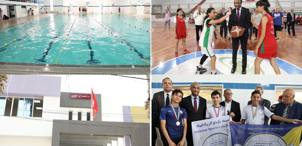 آخر الأخبار حول المسبح البلدي بباردو والقاعة الرياضية خزندار ودار الشباب حي التحرير بعد انتهاء أشغال التهيئة (صور)