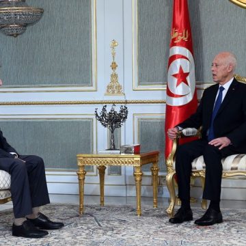 في لقائه برئيس الهلال الأحمر التونسي، الرئيس سعيد يدعو إلى الإحاطة بمن لازالوا عالقين على حدود تونس