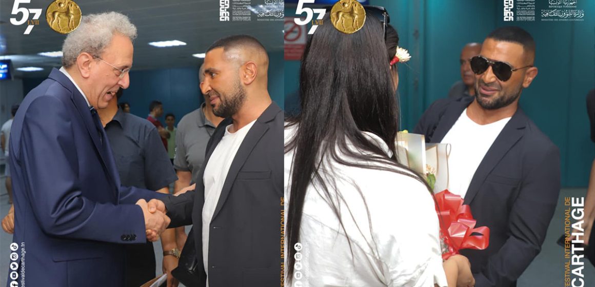 بعد الجدل الذي أثاره حفله في بنزرت، استقبال حار لأحمد سعد في المطار قبل إحيائه سهرة مهرجان قرطاج (فيديو يوجهه للتونسية + صور)