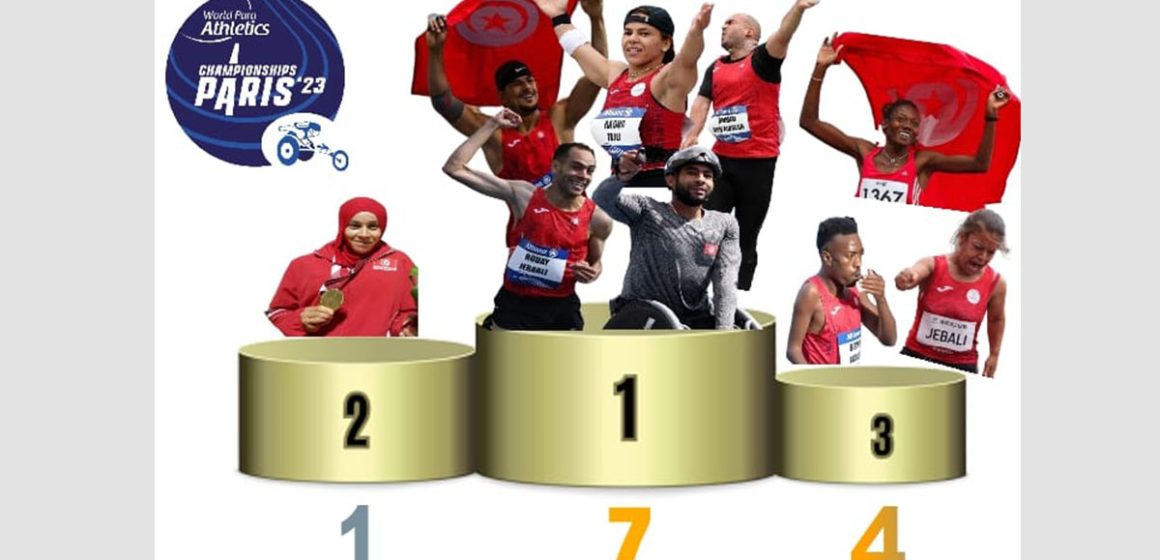 نهاية المشاركة التونسية في بطولة العالم لألعاب القوى: 12 ميدالية متنوعة رقم قياسي عالمي و مركز سابع عالميا