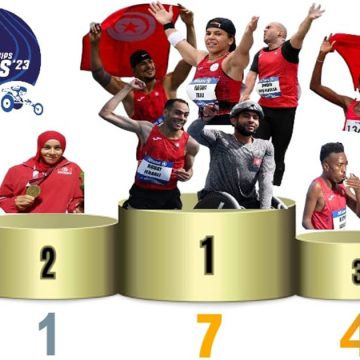 نهاية المشاركة التونسية في بطولة العالم لألعاب القوى: 12 ميدالية متنوعة رقم قياسي عالمي و مركز سابع عالميا