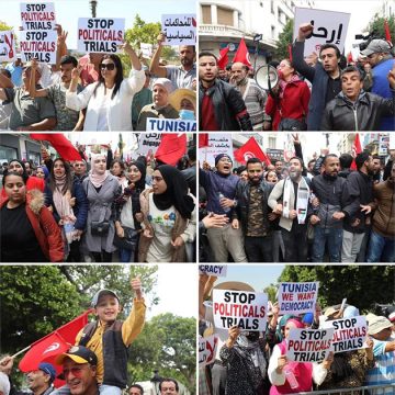 بمناسبة عيد الجمهورية، جبهة الخلاص تنظم وقفة احتجاجية أمام المسرح البلدي بتونس العاصمة