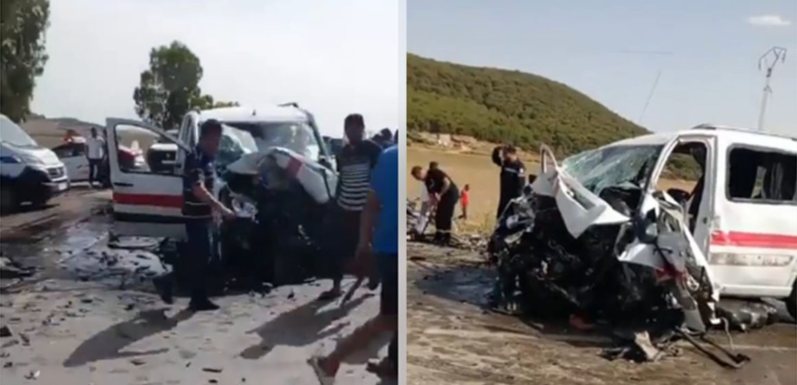 على مستوى الكريب بين ولايتي سليانة و الكاف، وفاة 4 أشخاص في حادث مرور (فيديو)