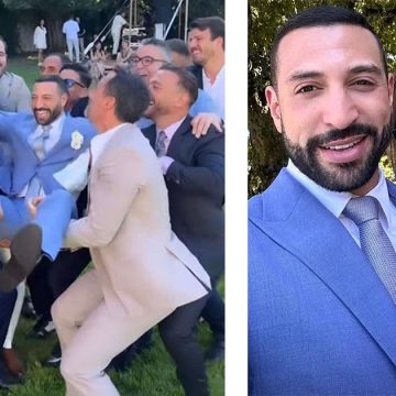 حتى سفارة سويسرا بتونس تهنىء الممثل نضال السعدي بزواجه في جنيف (صور)