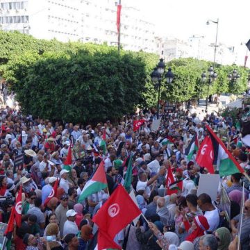ألبوم صور من المسيرة الوطنية التي دعت لها جبهة الخلاص الوطني مساندة لفلسطين