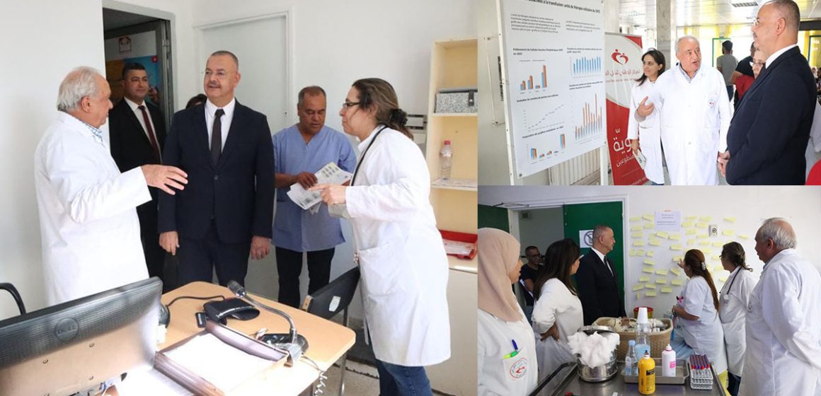 وزير الصحة التونسي في زيارة للمركز الوطني لنقل الدم