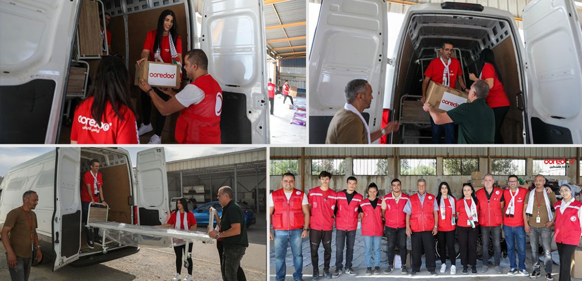 Ooredoo تونس تنظم حملة تضامن مع فلسطين و جمع تبرعات إلى الفلسطينيين